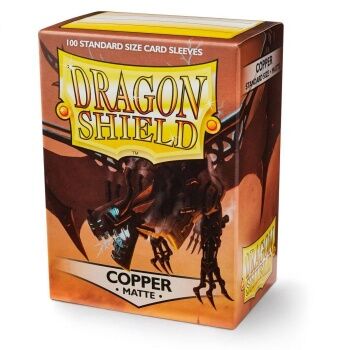 Dragon Shield Standard Matte Sleeves - Copper 'Draco Primus'
