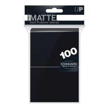 Ultra Pro - Standard Deck Protector - PRO-Matte Black (100 Sleeves)