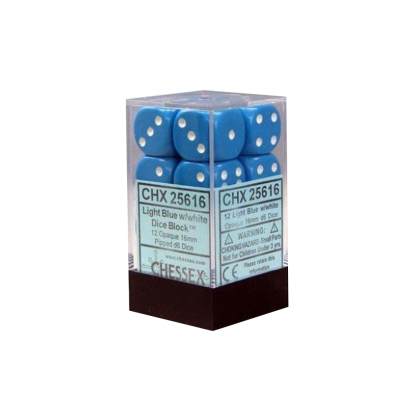 Kostki - Chessex - K6 16 mm - Blue/White