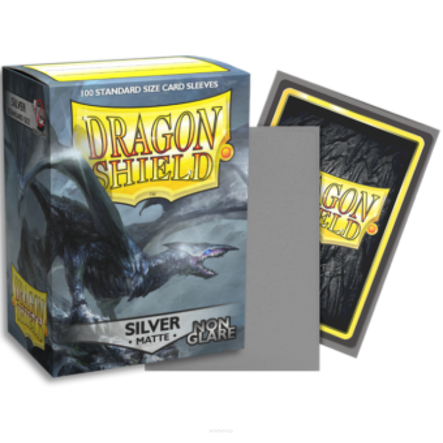 Dragon Shield Matte Non-Glare Sleeves - Silver