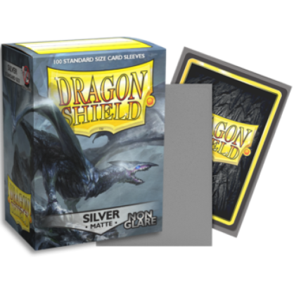 Dragon Shield Matte Non-Glare Sleeves - Silver