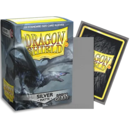Dragon Shield Matte Non-Glare Sleeves - Silver