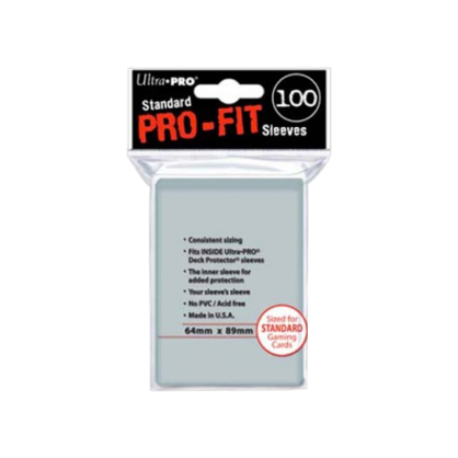 UP - Standard Sleeves - Pro-Fit Card Clear 
