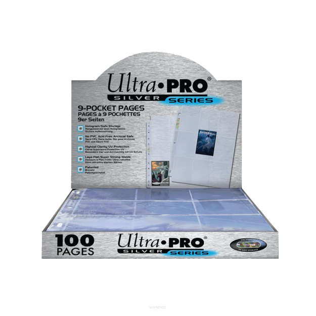 Ultra Pro - Silver 9-Pocket Pages -  (11 Hole) - Display