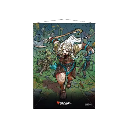 Ultra Pro - Magic: The Gathering - Stained Glass - Ajani - Wall Scroll