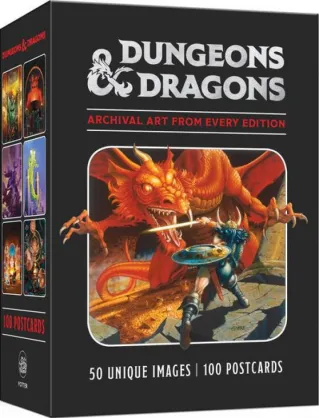 Dungeons & Dragons 100 Postcards Archival Arts From Every Edition