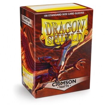 Dragon Shield Standard Sleeves - Crimson Matte