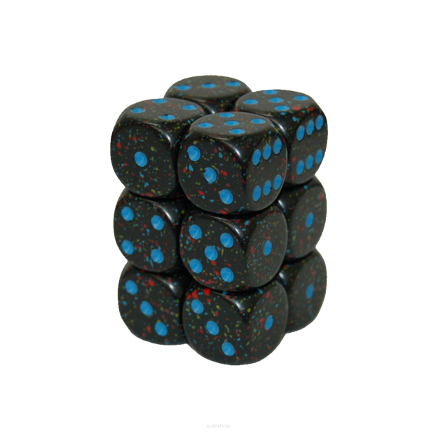 Kostki - Chessex - K6 16 mm - Blue Stars