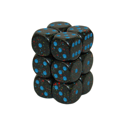 Kostki - Chessex - K6 16 mm - Blue Stars