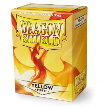 Dragon Shield Standard Sleeves - Yellow Matte