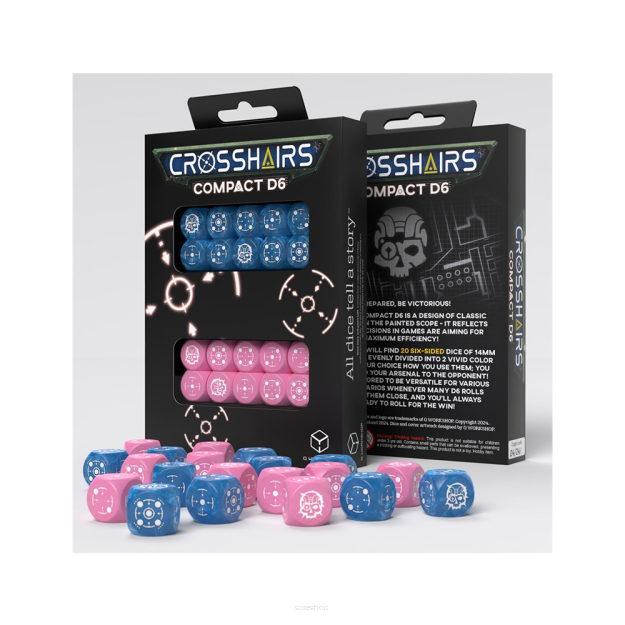 Crosshairs Compact D6 - Blue & Pink