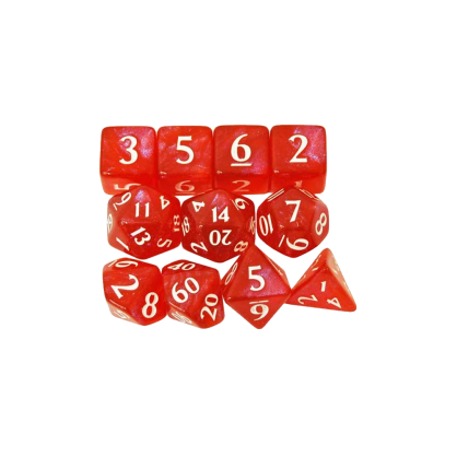 Ultra Pro - Eclipse - 11 Dice Set - Apple Red