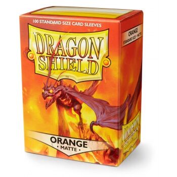 Dragon Shield Standard Sleeves - Orange Matte